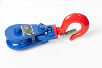 2x Snatch Block W Hook Tow Wrecker 2 Ton 3" f 3/8" Wire Rope Roll Back Flatbed