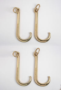 4x J Hook Grade G70 Tow Axle 15" Inch Wrecker Roll back Clevis 540 Heavy Duty