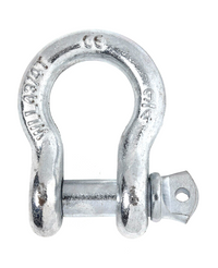 Premium Zinc D-Ring 3/4" Bow Shackle 3.75T Screw Pin 10500 pound LB Capacity
