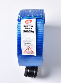 3" Tow Strap 3x20ft 26000Lbs 12Ton Winch Snow Mud Pull Recovery Truck SUV Jeep