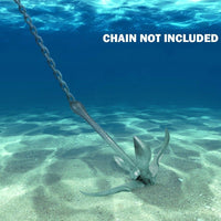 Galvanized Folding Anchor SUP Canoe Kayak Raft Boat Sailboat JetSki Dinghy 3.5lb