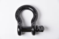 2x Bow Shackle BLACK 7/8" D-Ring 6.5 Ton w 1" Clevis Screw Pin 14000 lbs Hummer