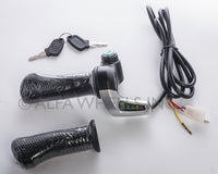 48V Universal Electric Scooter Bike Throttle w Indicator & Lock switch 48 Volts