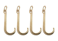 4x J Hook Grade G70 Tow Axle 15" Inch Wrecker Roll back Clevis 540 Heavy Duty