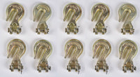 10x G70 5/16" Clevis Grab Hooks Tow Chain f Flatbed Trailer Tie Down Hauling Rig