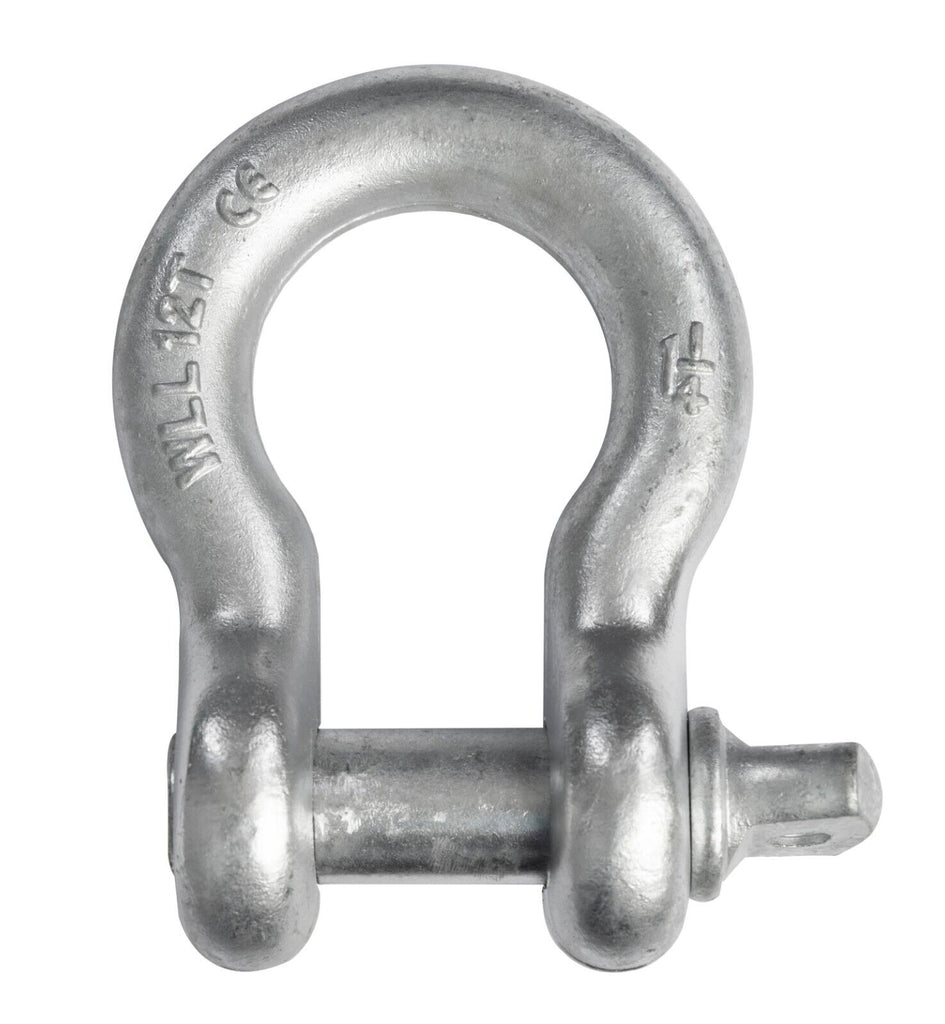 1 1/4" Bow Shackle w Screw Clevis Pin Rigging Towing Lifting 12 Ton 26400 lb WLL