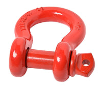 Premium RED D-Ring 3/4" Bow Shackle w 7/8" Screw Pin 10500 LB Capacity Jeep CJ