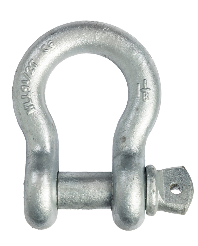 1 1/8" Bow Shackle w Screw Clevis Pin Rigging Towing 9.5Ton 21000lb WLL