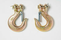 2x G70 5/16" Clevis Slip Hooks f Tow Truck Chain Flatbed Truck Trailer Tie Down
