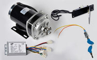 Electric Motor DC GEAR Reduction 1000W 48V+Reverse Control+FootThrottle+KeyLock