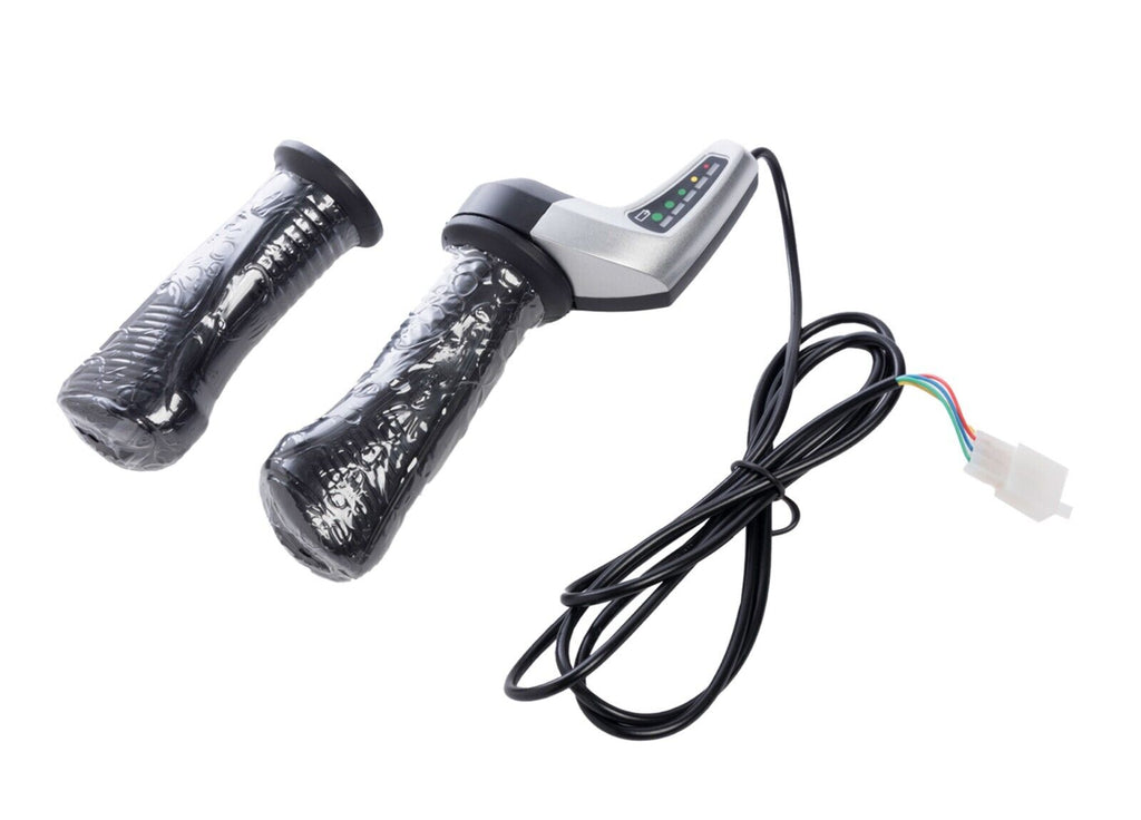 Electric Scooter Bike Throttle w battery charge voltage Indicator 5 Wires 48V