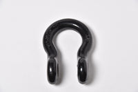 2x Bow Shackle BLACK 7/8" D-Ring 6.5 Ton w 1" Clevis Screw Pin 14000 lbs Hummer