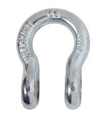 (2) 3/4" Bow Shackle with Screw Pin Red Plastic noise reducer Protector Jeep CJ