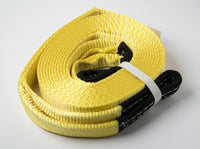 2x Tow Strap 20000lb 9T 2"x20' 2x20 Snow recover Auto SUV Truck winch off-road