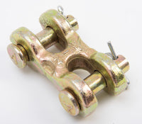 2x Twin Clevis Safety Chain Repair Link 1/4" 5/16" G70 Truck Trailer 4700WLL