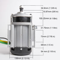 Electric Motor Gear Box Reduction 1500W 60V DC Quad Trike Kart DIY BM1428ZXF