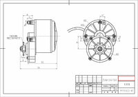 250W Gear Back Mount UNITE 24V electric motor f bicycle ebike MY1016Z 9T