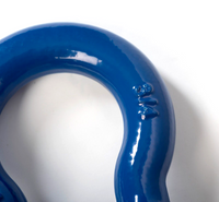 Premium BLUE D-Ring 3/4" Bow Shackle w 7/8" Screw Pin 10500 LB Capacity Jeep CJ