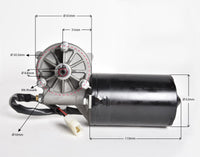 12V DC Electric Worm Motor 35 50RPM 50W Wiper Right Angle Reversible High Torque