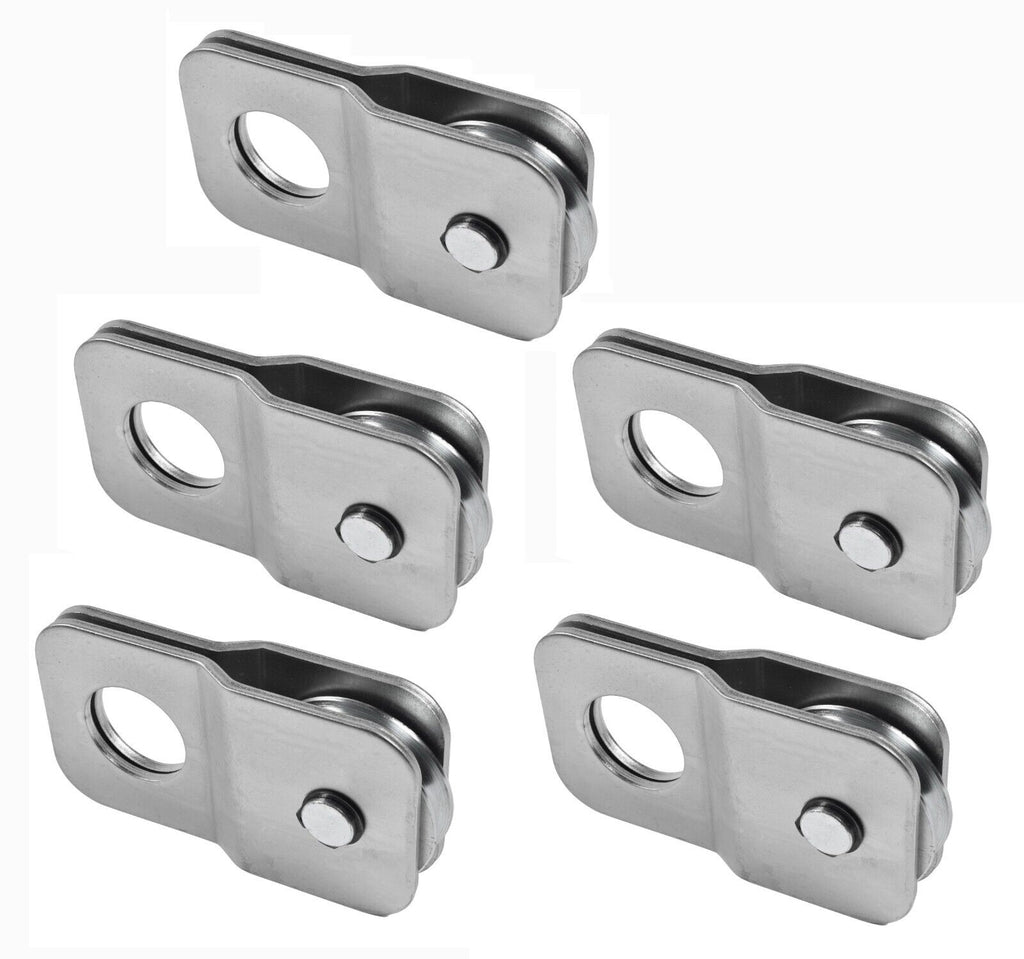 Five (5) 9000 lbs 4 TON Silver Winch ATV UTV Pulley Snatch Block 5/16" cable