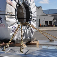 2x 20ft Transport Tow Chain 3/8" Grade G70 Tie Down Binder G7+ End Hooks Rigging