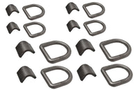 (8) Tie Down 1/2" D Ring Weld-On Flatbed Truck Trailer Ratchet Strap Cargo