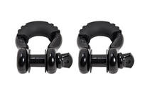 (2) 3/4" BLACK DRing Bow Shackle 10500lbs BLACK Pin & no noise vibration Reducer
