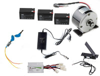 350W 36V electric motor kit w Batteries+Control+Foot Pedal Throttle+Charger+Lock