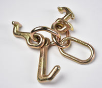 6xRTJ Cluster Hook Tow Truck Car Hauler Trailer Auto Body Frame Hook WLL 4,700lb