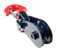 4x Snatch Pulley Block 4 Ton Crane Tow 4.5" w Hook f 1/2" Wire Roll Back Wrecker