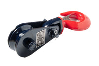 4x Snatch Pulley Block 4 Ton Crane Tow 4.5" w Hook f 1/2" Wire Roll Back Wrecker