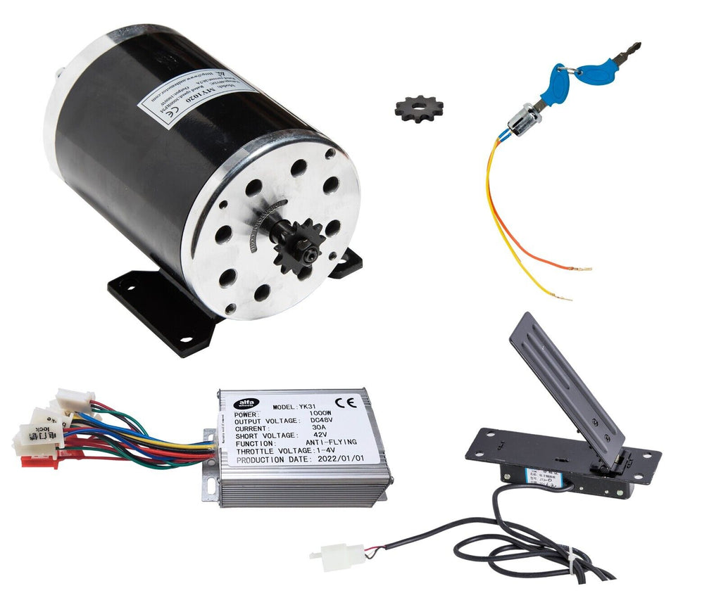 35 sprocket 1000W 48V electric motor+Control box+Reverse+Keylock+Pedal Throttle