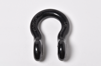 7/8" BLACK D-Ring Bow Shackle Screw w 1" Pin Clevis Rigging Hummer Towing 6.5Ton