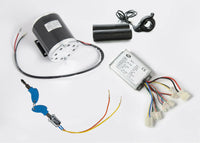 Electric Motor Kit 800W 36V w Base, control w Reverse, key lock & Thumb Throttle