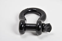 Premium BLACK D-Ring 3/4" Bow Shackle w 7/8" Screw Pin 10500 LB Capacity Jeep CJ