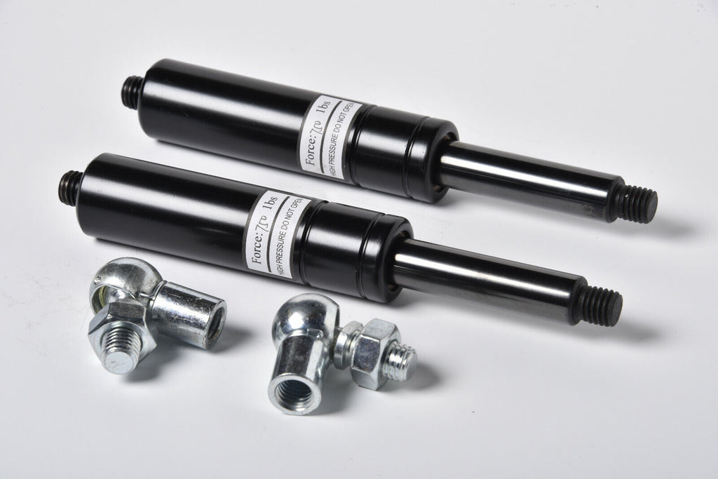 Pair (2 two) 750 lbs lambo door shocks for vertical hinge w ball joints fittings