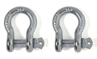 (2) Galvanized 3/4" D-Ring Bow Shackle 10500lbs Pin & no noise vibration Reducer