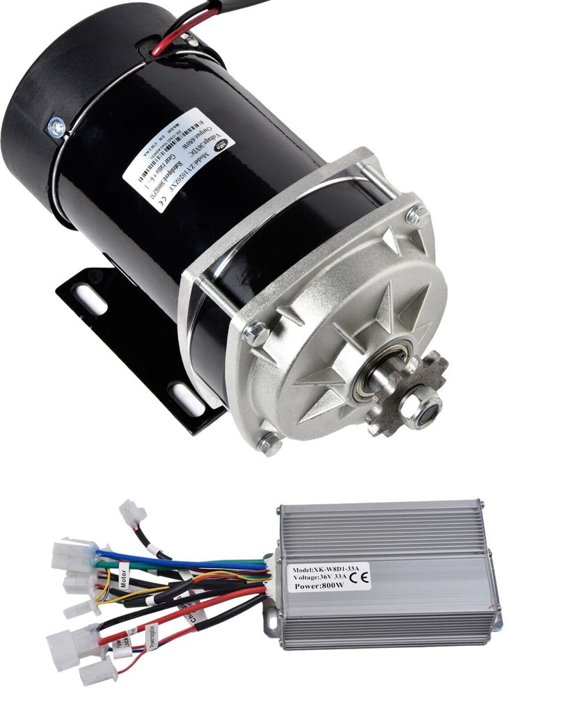Motor w CONTROLLER 650 W 36V Gear Reduction 6:1 electric f eATV GoKart Trike DIY