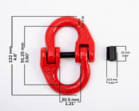 4x Chain Coupling Link 1/2" G80 grade 80 Hammer Lock Connector 7100lb Hammerlink