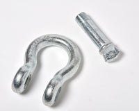 2x 1" Galv D Ring Bow Shackle Screw Pin Clevis Rigging Towing WLL 8.5Ton 18500lb