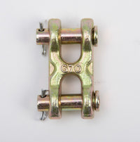 6x Twin Clevis Safety Chain Repair Link 1/4" 5/16" G70 Truck Trailer 4700WLL