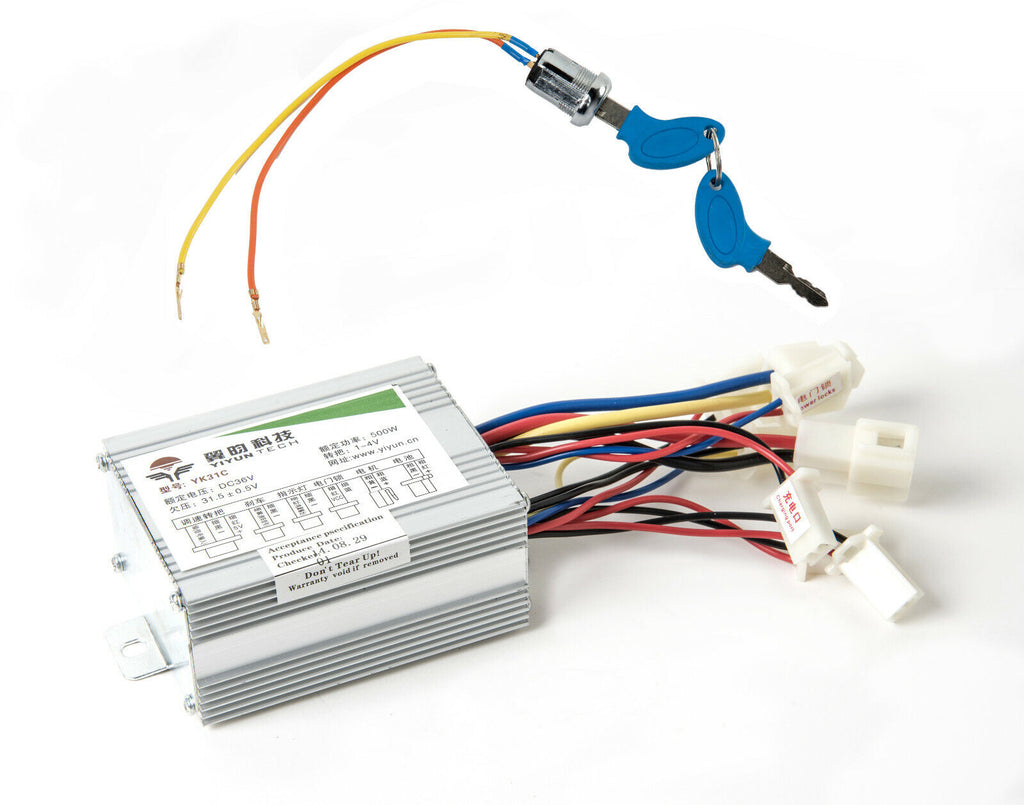 500 W 36V DC Yiyun YK31 control Module+KeyLock Switch f electric brush motor