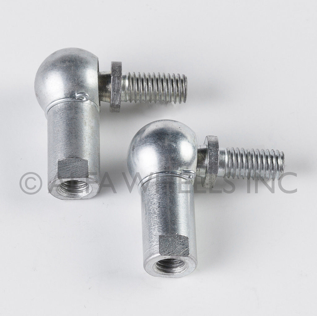 Pair (2) Fittings M8 Swivel Knuckle Ball Socket Joint Connector f Lambo Door