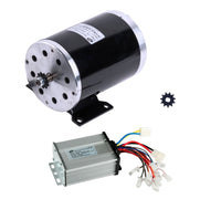 800W 36V Electric DC motor ZY1020 kit w base control+Reverse+3 speed T8F GoKart
