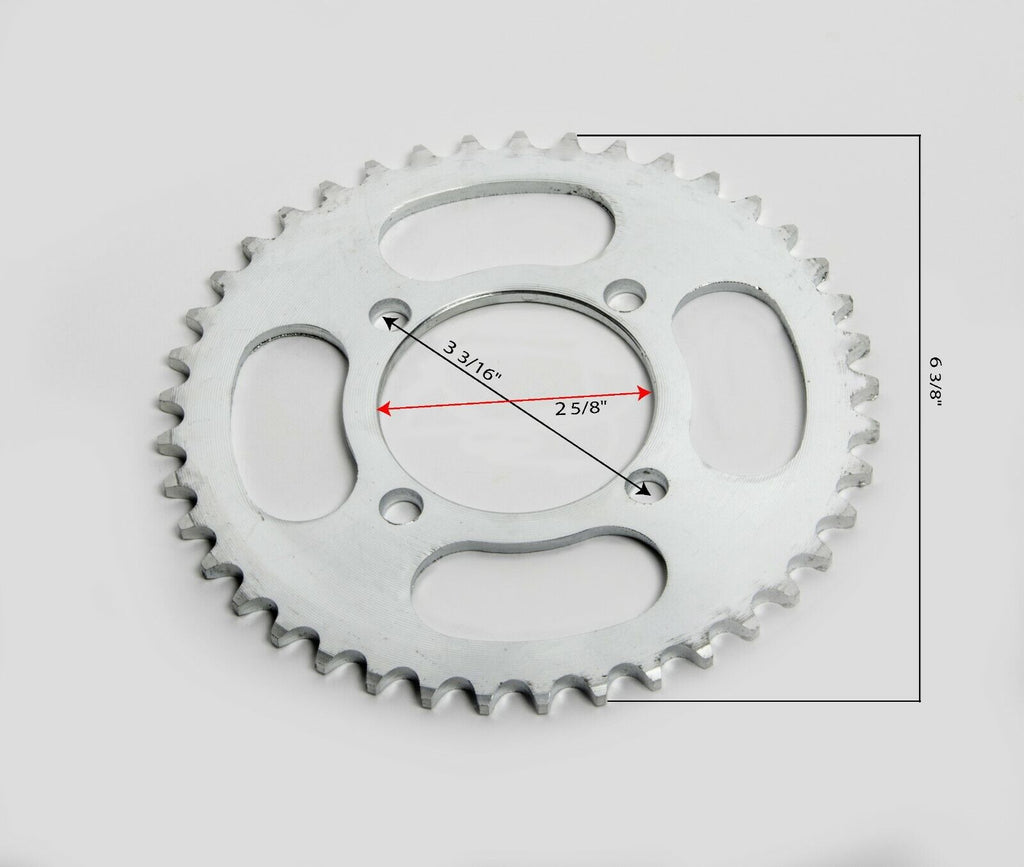 Sprocket drive gear chain wheel 41T #420  4 hole for eATV Quad GoKart DIY Cart
