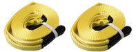 2x Tow Strap 20000lb 9T 2"x20' 2x20 Snow recover Auto SUV Truck winch off-road