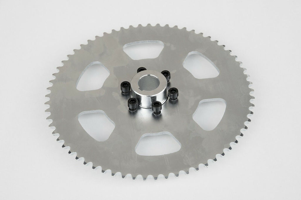 #35 3/8" Pitch 65T Sprocket Chain Wheel Drive w 1/2" Axle Shaft Hub Adapter GoKa