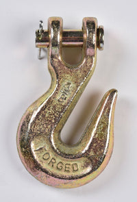 G70 3/8" Clevis Grab Hooks Tow Chain Hook f Flatbed Trailer Tie Down Hauling Rig