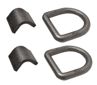 4x D Ring 1/2" Weld-On Tie Down Flatbed Truck Trailer Ratchet Strap Cargo Anchor