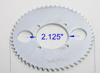 #T8F 8mm 64T 4 hole Sprocket chain drive gear+Free wheel f rear wheel GoKart ATV